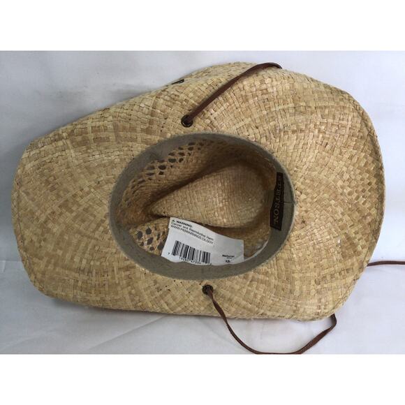 Stetson Men's Natural Shapeable Raffia Straw Cowboy Hat Size XS - Picture 6 of 8
